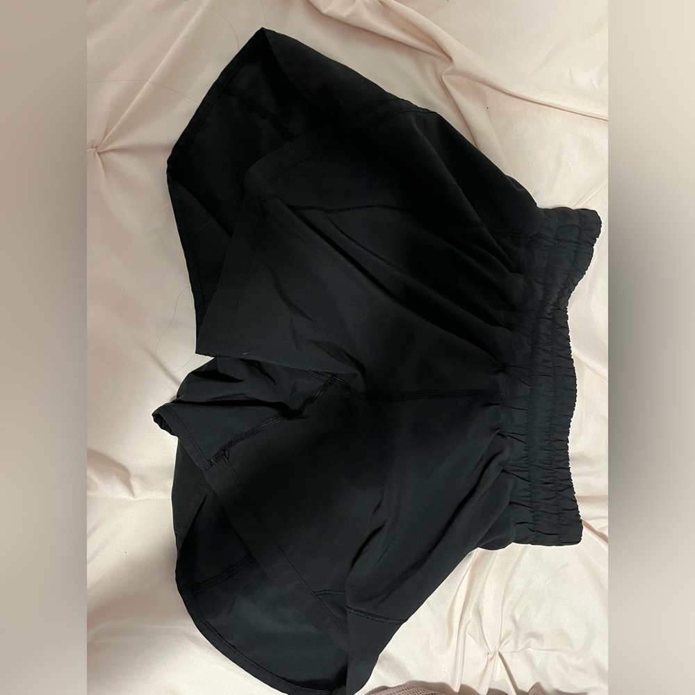 black lululemon shorts.